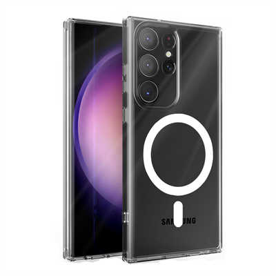 Mobile accessories producer premium samsung s24 plus clear magnetic case