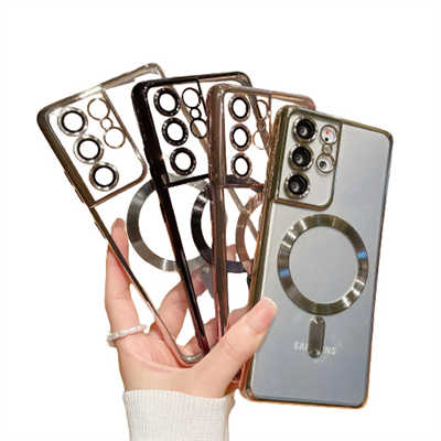 Phone accessories dealers top quality samsung galaxy s21 electroplated case