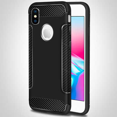 Distributor wholesale carbon fiber phone cover iPhone Xs Max soft TPU case