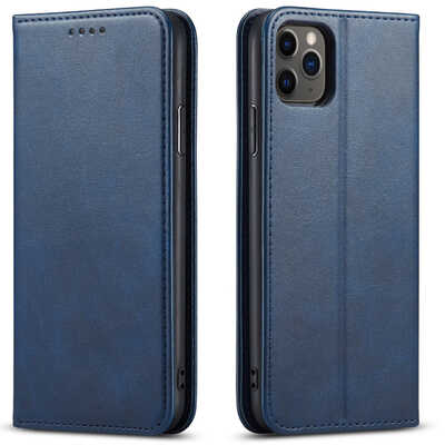 Wholesale case for iPhone 12 pro magnetic wallet calf leather case magnetic iPhone case