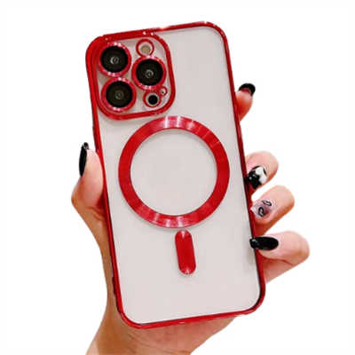 Mobile phone case distributors best iPhone 14 plus case electroplated Magsafe case
