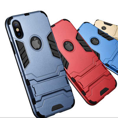 Wholesale cell phone accessories iPhone Xs armor case soft TPU frame case