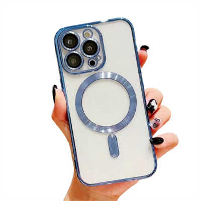 Mobile phone case exporters best iPhone 15 pro case electroplated Magsafe case