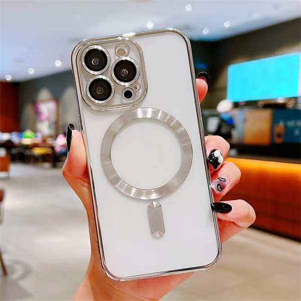 Mobile phone case company iPhone 12 Pro case electroplated Magsafe case