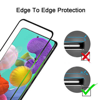 Glass screen protector Custom Samsung A71 9H full cover tempered glass