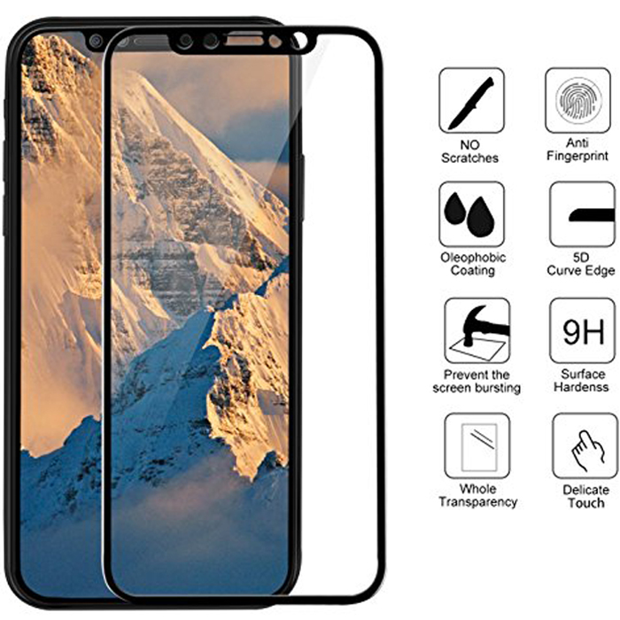 iPhone tempered glass wholesale soft edge screen protector for iPhone X