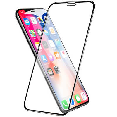 Toughed glass factory wholesale iPhone XR 5D screen protector cold carving curved edge