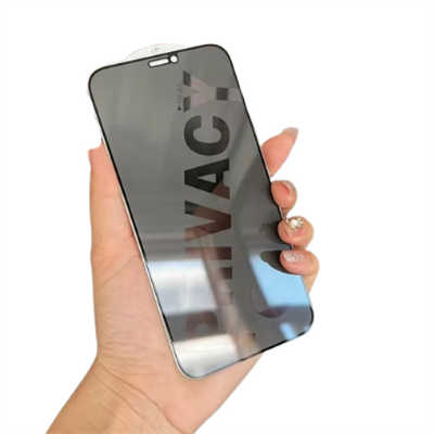 Tempered glass distributors privacy screen protector iPhone 15 anti static glass protector