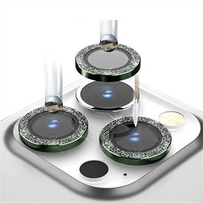 Tempered glass private iPhone 15 pro diamond camera screen protector colorful